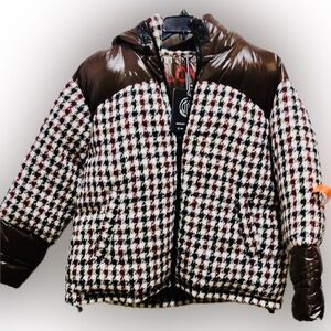 Women’s Bernardo Houndstooth Puffer Jacket